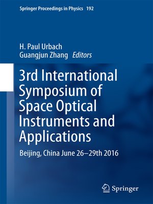cover image of 3rd International Symposium of Space Optical Instruments and Applications
